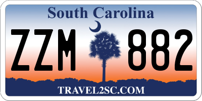 SC license plate ZZM882