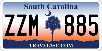 SC license plate ZZM885