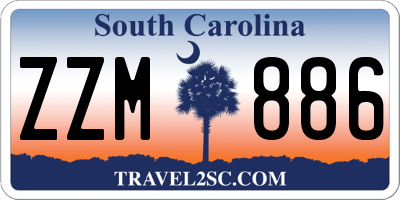 SC license plate ZZM886