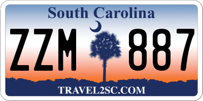 SC license plate ZZM887