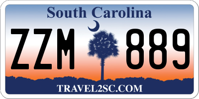 SC license plate ZZM889