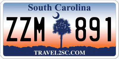 SC license plate ZZM891