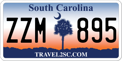 SC license plate ZZM895