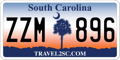 SC license plate ZZM896