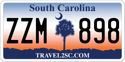 SC license plate ZZM898