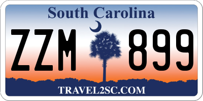 SC license plate ZZM899