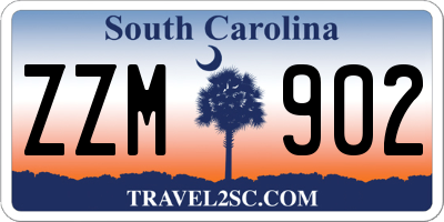 SC license plate ZZM902