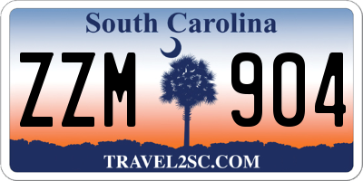SC license plate ZZM904