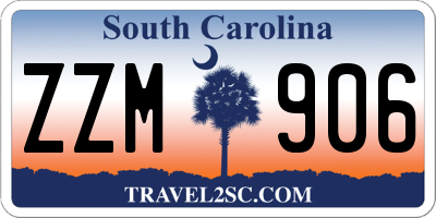 SC license plate ZZM906