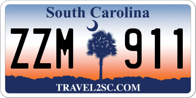 SC license plate ZZM911
