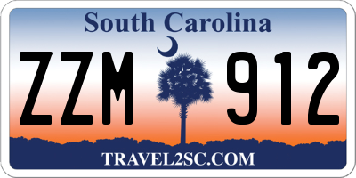 SC license plate ZZM912