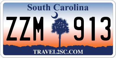 SC license plate ZZM913