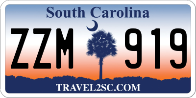 SC license plate ZZM919
