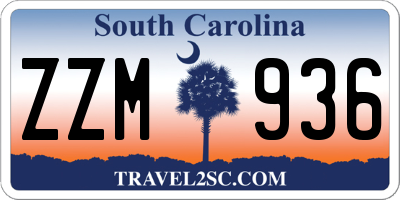 SC license plate ZZM936