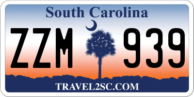 SC license plate ZZM939