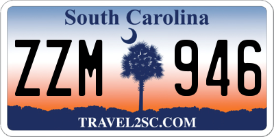 SC license plate ZZM946