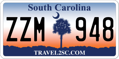SC license plate ZZM948