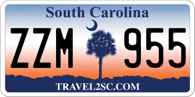 SC license plate ZZM955