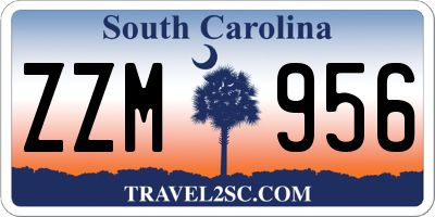 SC license plate ZZM956