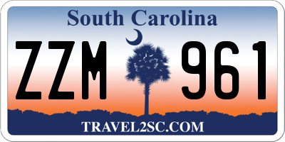 SC license plate ZZM961