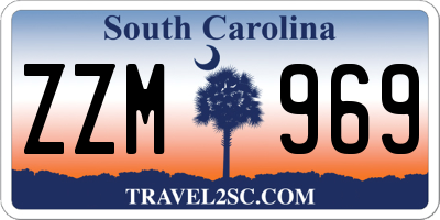 SC license plate ZZM969