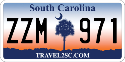 SC license plate ZZM971