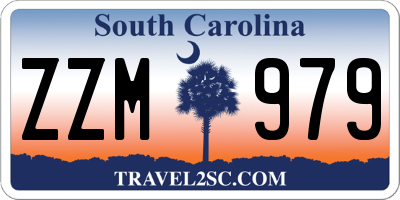 SC license plate ZZM979