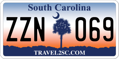 SC license plate ZZN069