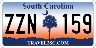 SC license plate ZZN159