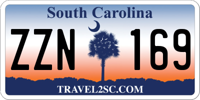 SC license plate ZZN169