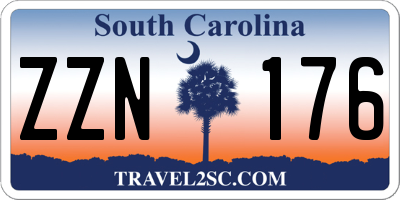 SC license plate ZZN176