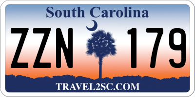 SC license plate ZZN179