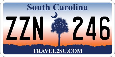 SC license plate ZZN246