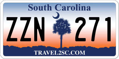 SC license plate ZZN271