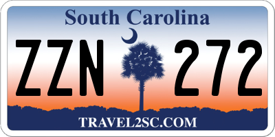 SC license plate ZZN272