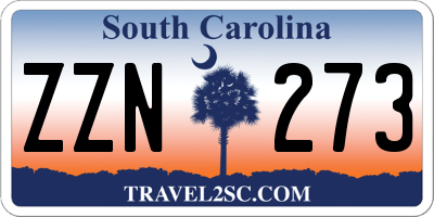 SC license plate ZZN273