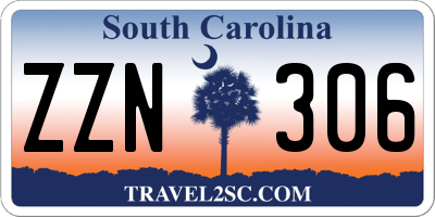 SC license plate ZZN306