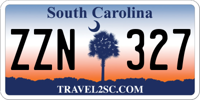 SC license plate ZZN327