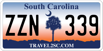 SC license plate ZZN339