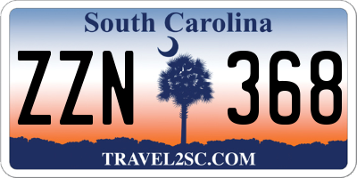 SC license plate ZZN368