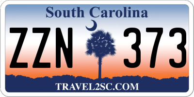 SC license plate ZZN373