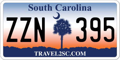 SC license plate ZZN395