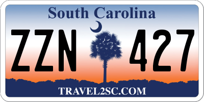 SC license plate ZZN427