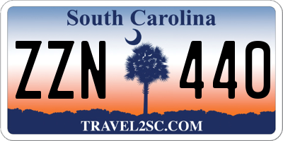 SC license plate ZZN440