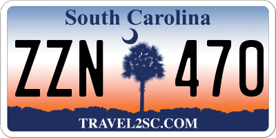 SC license plate ZZN470