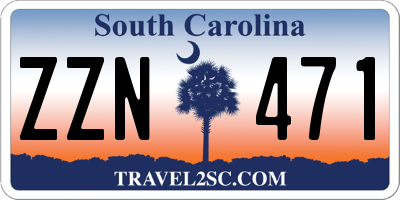 SC license plate ZZN471