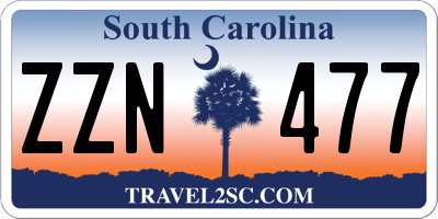 SC license plate ZZN477