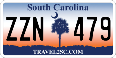 SC license plate ZZN479