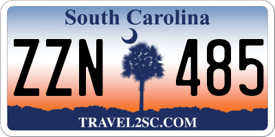 SC license plate ZZN485