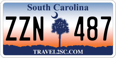 SC license plate ZZN487